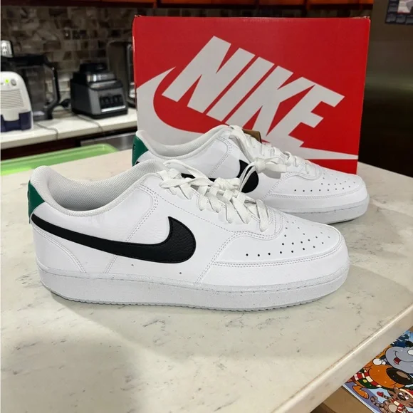 Nike Men's Court Vision Low NN White/Black Sneakers-Assorted Sizes NB DH2987-110 - Picture 3 of 8